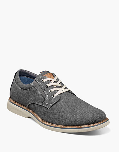 Otto Canvas Plain Toe Oxford in Gunmetal for $110.00