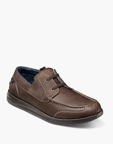 Brewski Moc Toe Boat Shoe in Brown for $100.00