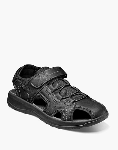 Huck Sport Closed Toe Fisherman Sandal in Black for $110.00