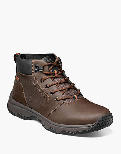 Excavate Plain Toe Boot in Brown for $125.00