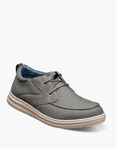 Brew City Canvas Moc Toe Elastic Lace in Gunmetal for $120.00