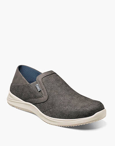 Conway EZ Canvas Moc Toe Slip On in Gunmetal for $100.00
