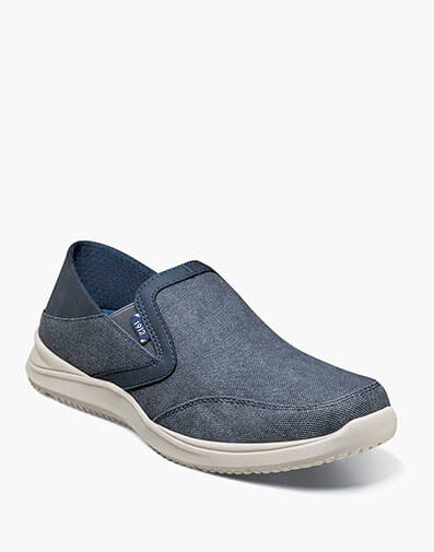 Conway EZ Canvas Moc Toe Slip On in Navy for $100.00