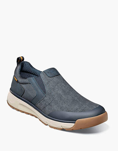 Sedona Canvas Moc Toe Slip On in Navy Multi for $115.00