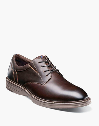 Griff Plain Toe Oxford in Brown Multi for $140.00
