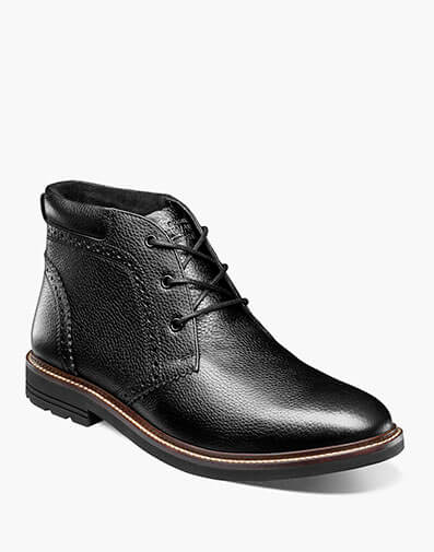 Ozark II Plain Toe Chukka in Black Tumbled for $170.00