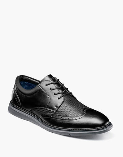 Chase Wingtip Oxford in Black for $120.00