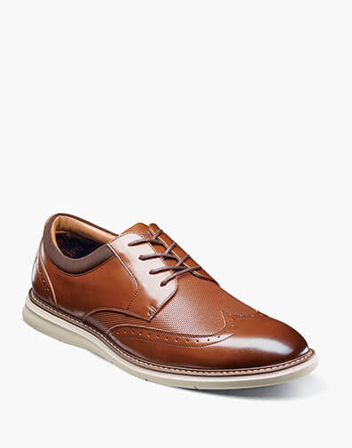 Chase Wingtip Oxford in Cognac Multi for $120.00