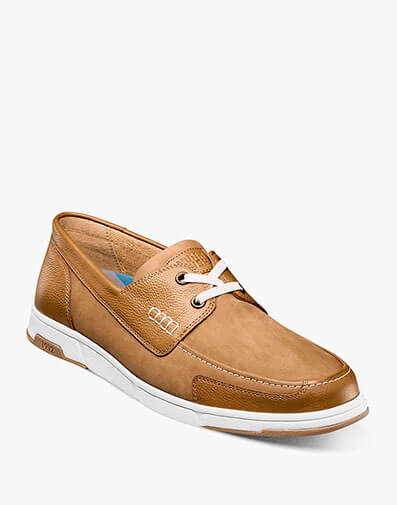 Luca Moc Toe Boat Shoe in Tan for $140.00