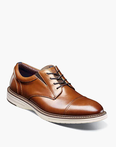 Griff Cap Toe Oxford in Cognac Multi for $140.00