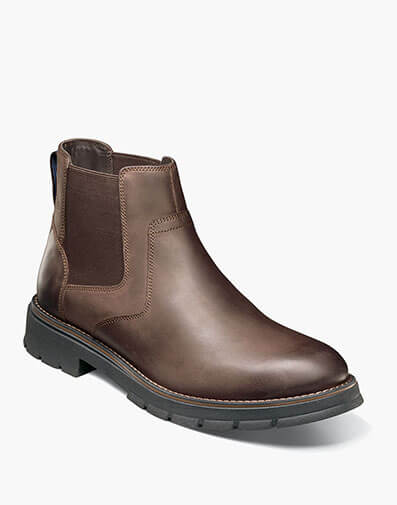 Briggs Plain Toe Chelsea Boot in Brown CH for $150.00