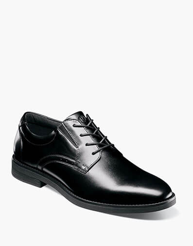Fitz Flex Plain Toe Oxford in Black Smooth for $140.00