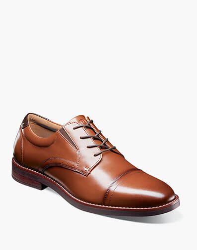 Fitz Flex Cap Toe Oxford in Cognac for $140.00