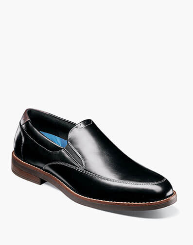Fitz Flex Moc Toe Venetian Slip On in Black for $140.00